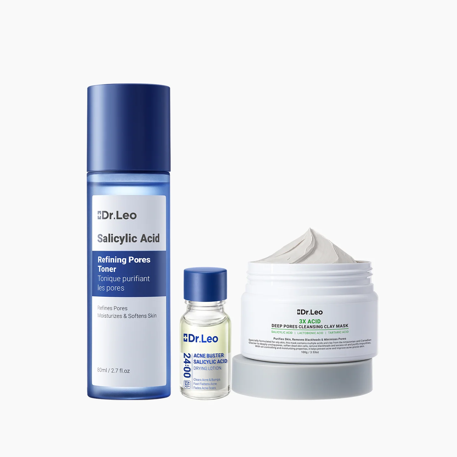 Kit Antiacné de 3 Pasos (Poros + Control de Grasa)