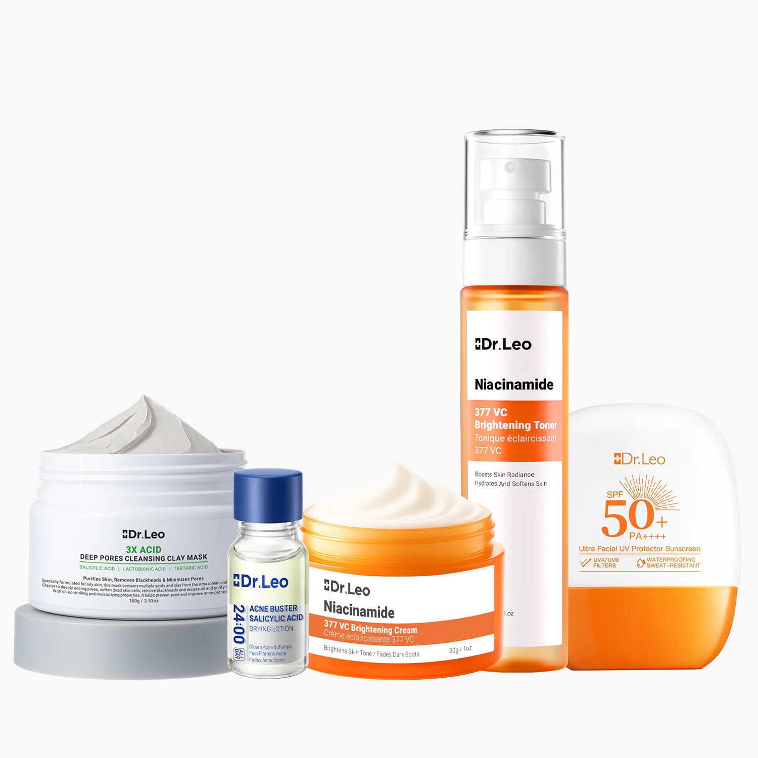 Kit Antiacné & Iluminador 5 Pasos