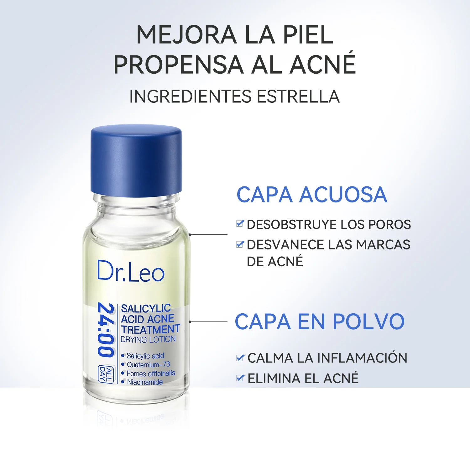 Loción para el tratamiento del acné con ácido salicílico-3 piezas - Image 3