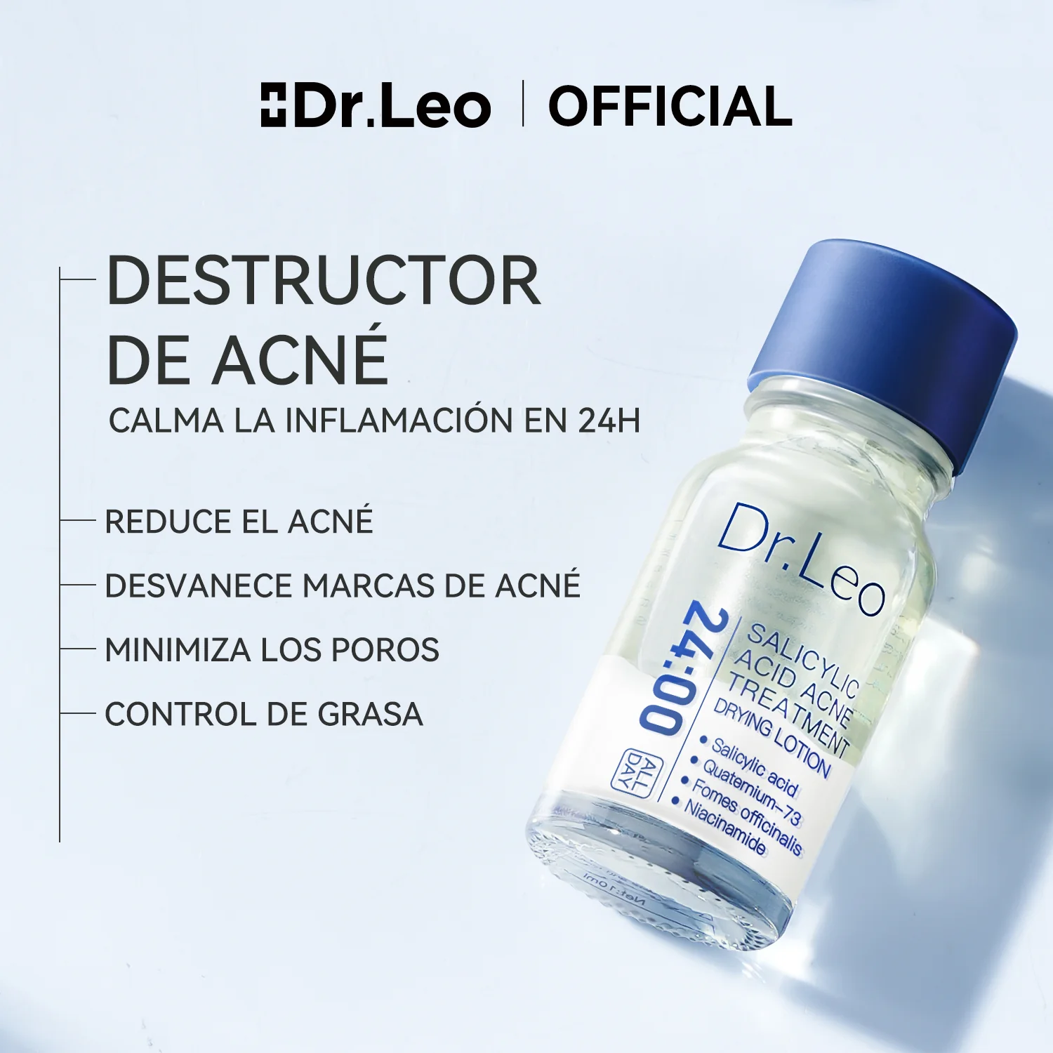 Loción para el tratamiento del acné con ácido salicílico-3 piezas - Image 4