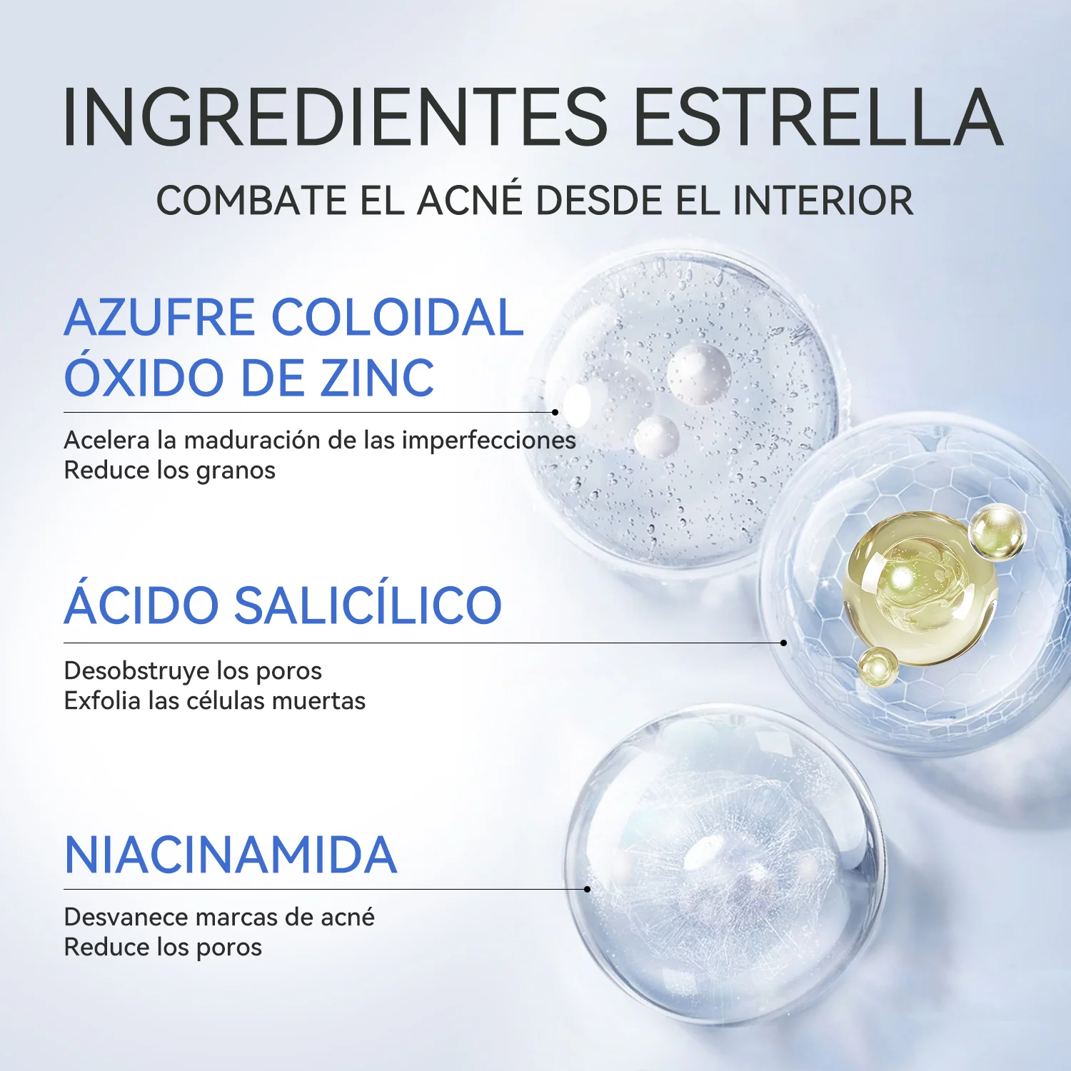 Loción para el tratamiento del acné con ácido salicílico-3 piezas - Image 6