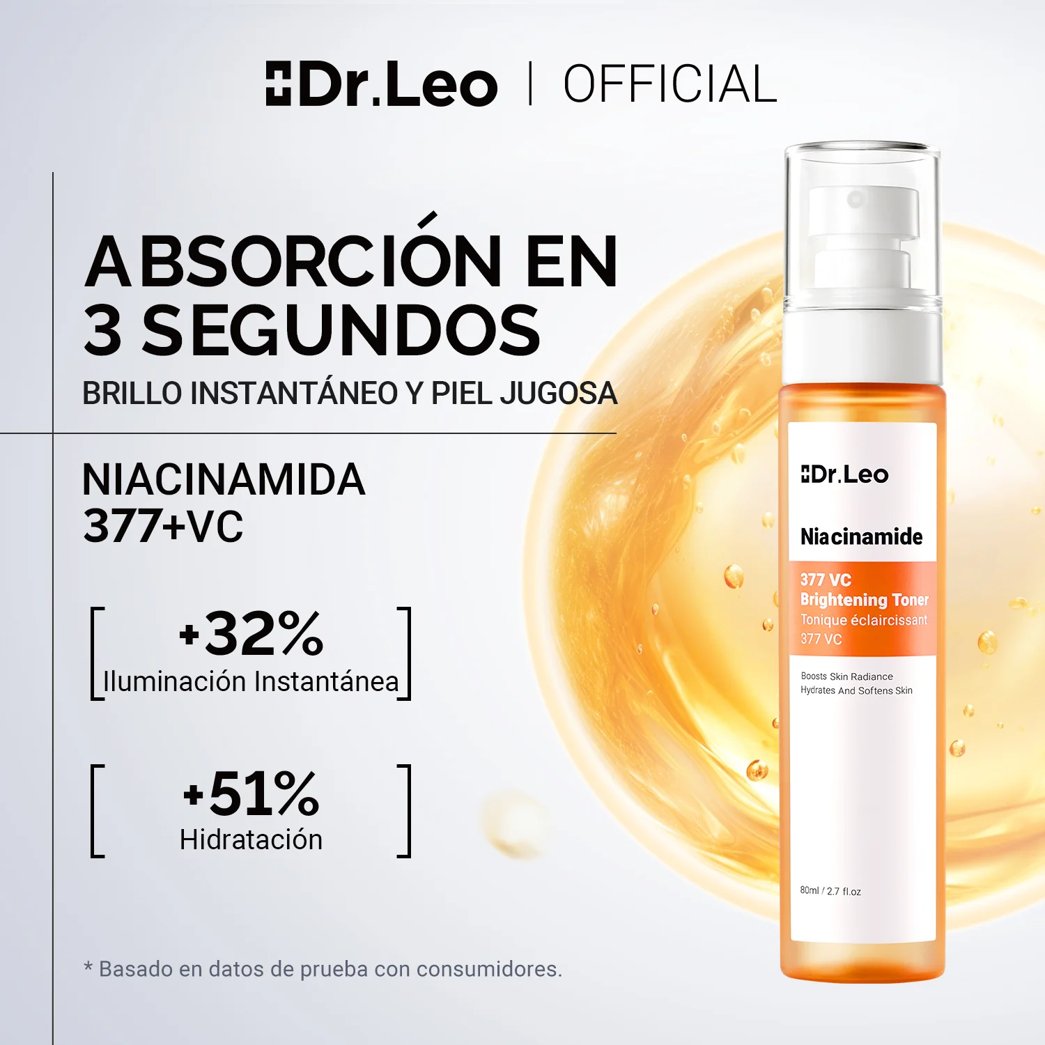 Tónico Iluminador con Niacinamida, 377 y Vitamina C - Image 2