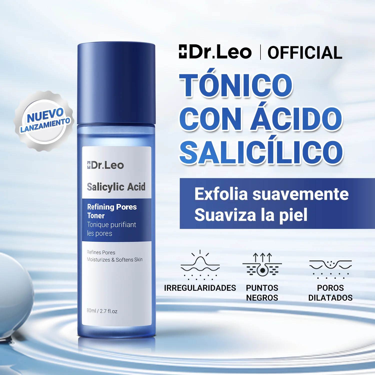 Tónico de ácido salicílico para refinar poros - Image 3